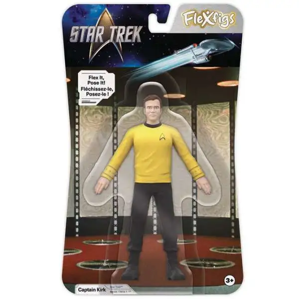 Star Trek The Original Series Flexfigs Captain James T. Kirk 4.5-Inch Bendable Figure (Pre-Order ships July)