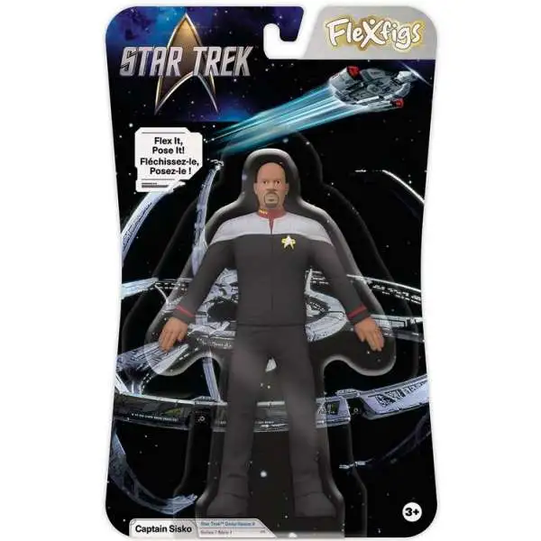 Star Trek Deep Space 9 Flexfigs Captain Benjamin Sisko 4.5-Inch Bendable Figure (Pre-Order ships July)