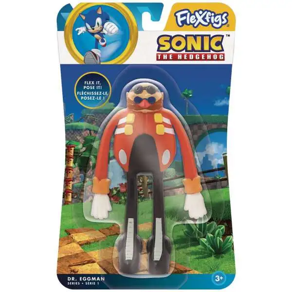 Sonic The Hedgehog Flexfigs Dr. Eggman 5-Inch Bendable Figure