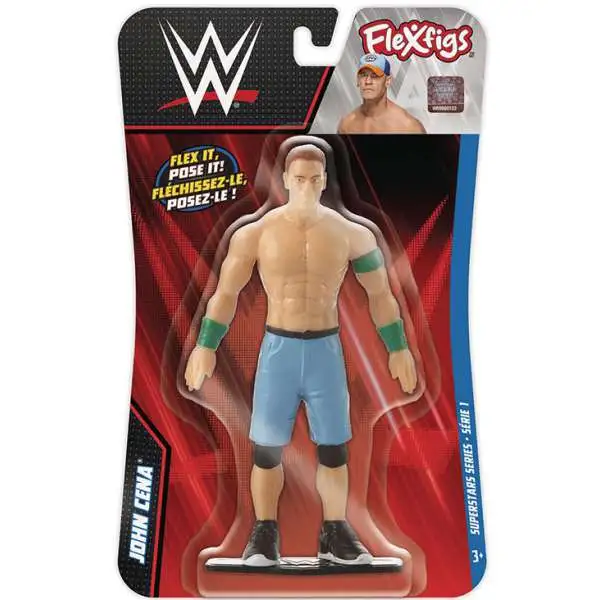 WWE Wrestling Flexfigs Superstars Series 1 John Cena 5-Inch Bendable Figure (Pre-Order ships September)