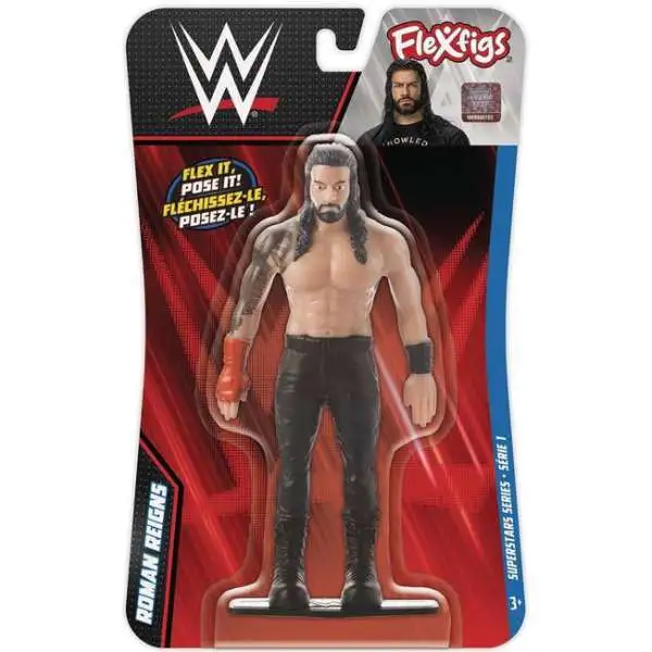 WWE Wrestling Flexfigs Superstars Series 1 Roman Reigns 5-Inch Bendable Figure (Pre-Order ships September)