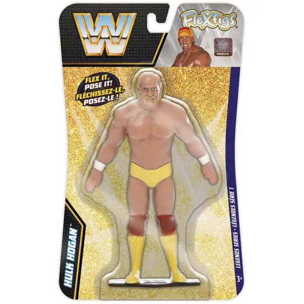 WWE Wrestling Flexfigs Legends Series 1 Hulk Hogan 5 Bendable