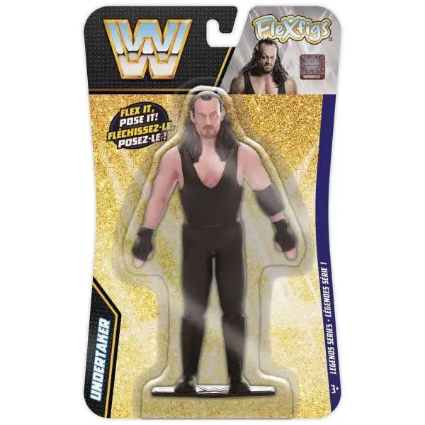WWE Wrestling Flexfigs Legends Series 1 Undertaker 5-Inch Bendable Figure
