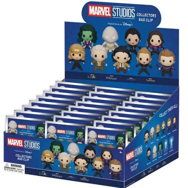 3D Figural Keyring Marvel Studios Characters Series 1 Mystery Box [24 Packs]