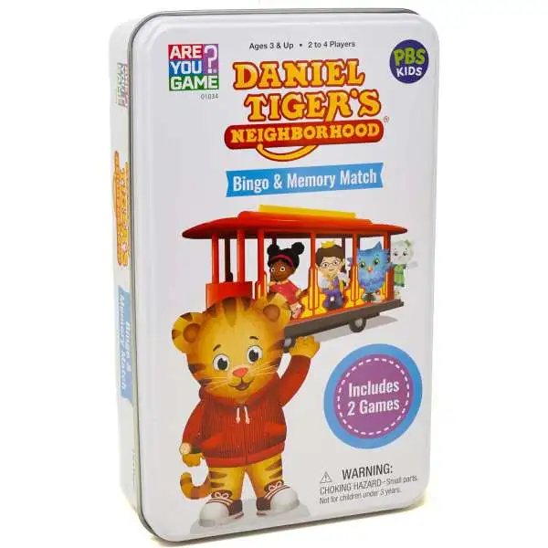Daniel Tiger's Neighborhood Bingo & Memory Match Game Tin