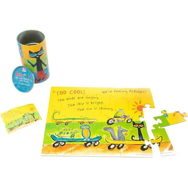 Pete the Cat and the New Guy Mix & Match Tin with Puzzle