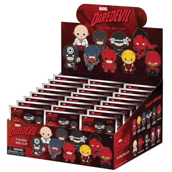 Marvel 3D Figural Keyring Daredevil Classic Series 1 Mystery Box [24 Packs]