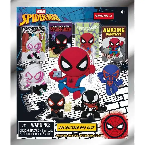 Marvel 3D Figural Keyring Spider-Man Classic Series 2 Mystery Pack [1 RANDOM Figure]