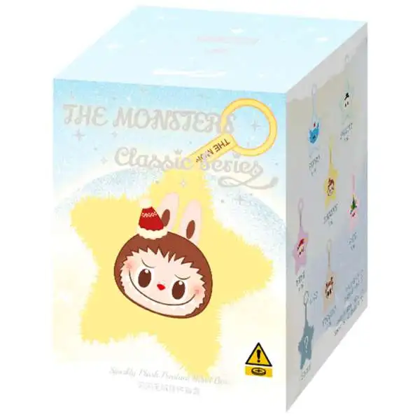 Labubu The Monsters Classic Series Sparkly Plush Pendant Mystery Plush Pack