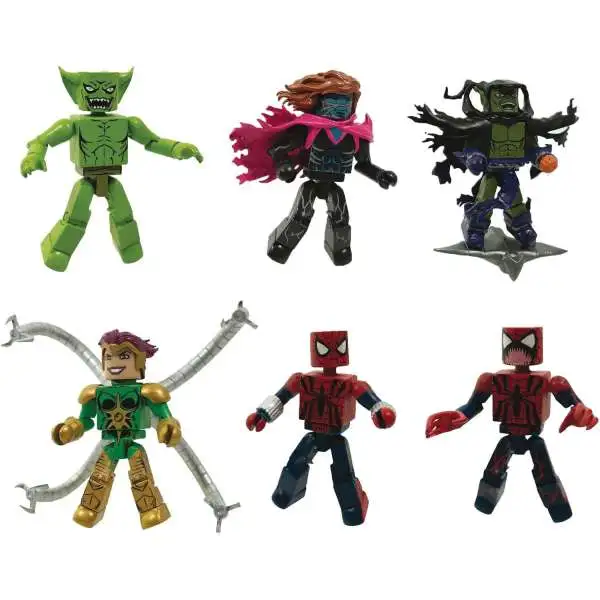 Marvel Minimates The Amazing Spider-Man: The Clone Saga 2-Inch Mini Figure 6-Pack [The Jackal, Amazing Spider-Man, Kaine, Lady Octopus, Spider-Carnage & The Green Goblin]