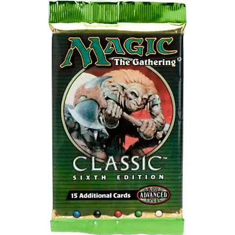 Magic The Gathering 6th Edition Booster Pack 15 Cards Wizards of