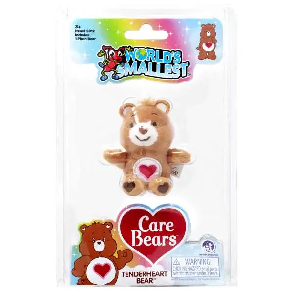World's Smallest Care Bears Series 2 Tenderheart Bear Plush