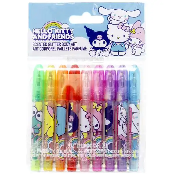 Sanrio Hello Kitty & Friends Glitter Body Gel Pens