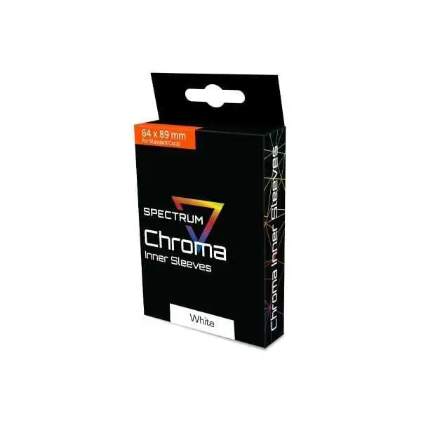BCW Spectrum Chroma White Inner Sleeves 100 Pack Card Sleeves [Standard Size]