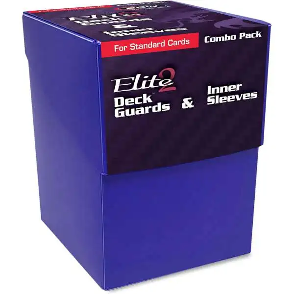 BCW Elite 2 Deck Guards & Inner Sleeves Combo Pack - Blue Card Supplies