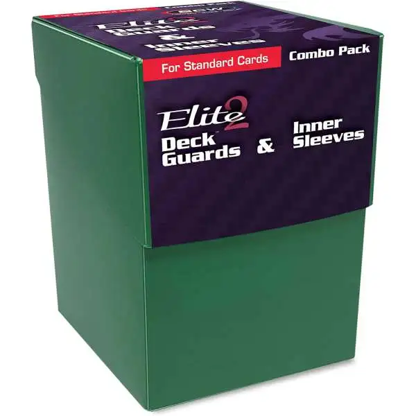 BCW Elite 2 Deck Guards & Inner Sleeves Combo Pack - Green Card Supplies