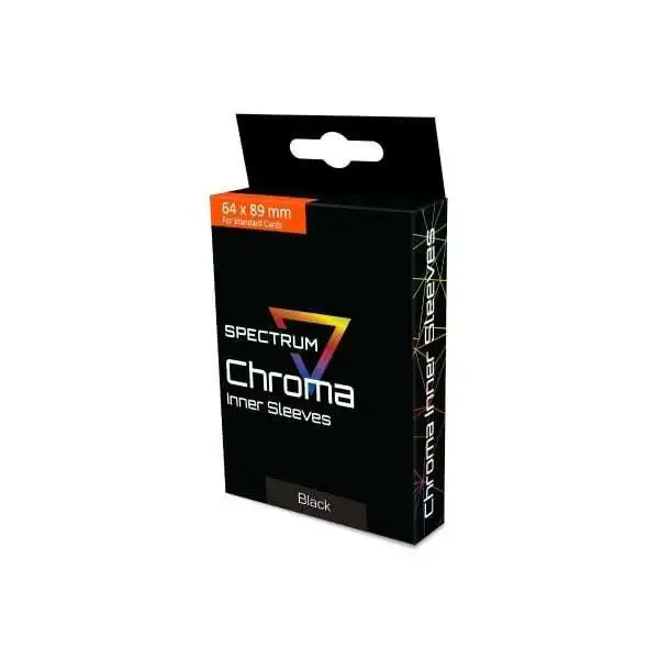 BCW Sepctrum Chroma Inner Sleeves - Black 100 Pack Card Sleeves [Standard Size]