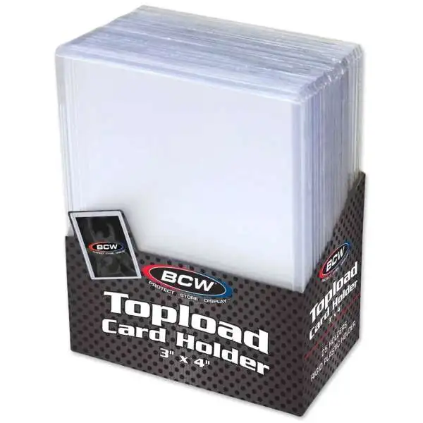 Card Supplies 3x4 Topload Card Holders [25 Count]