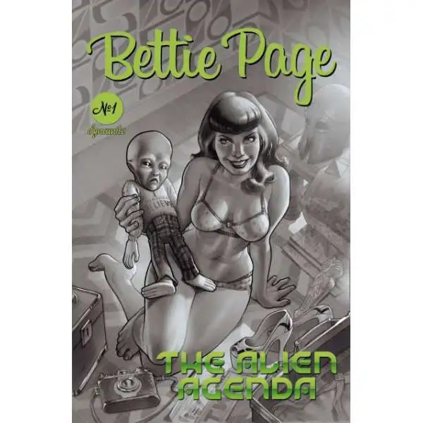 Dynamite Entertainment Bettie Page: The Alien Agenda #1 Comic Book [Cover I 1:25 (Stephane Roux)]
