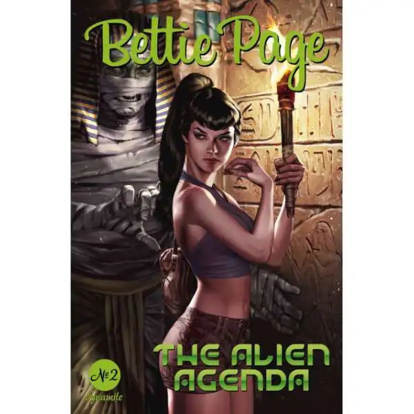 Dynamite Entertainment Bettie Page: The Alien Agenda #2 Comic Book [Cover B (Josh Burns)]