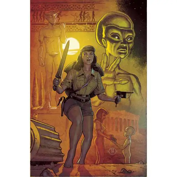 Dynamite Entertainment Bettie Page: The Alien Agenda #3 2022 Comic Book [1:30 Incentive Stephane Roux Virgin Variant]