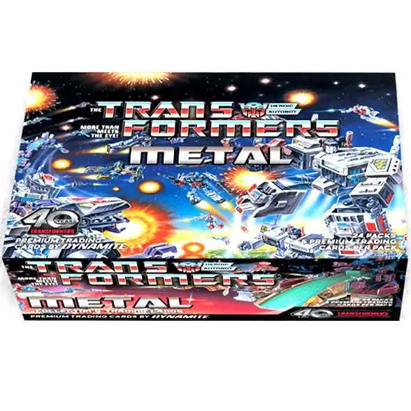 Transformers 40th Anniversary Metal Trading Card Collectors Set