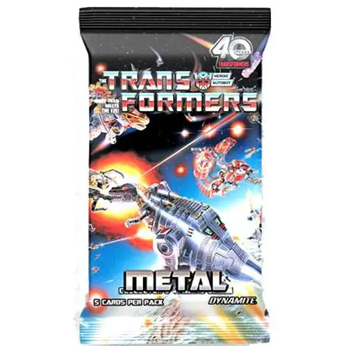 洋楽 40th Anniversary Collector's Edition Transformers 40th Anniversary Metal Trading Card Collectors Pack 5