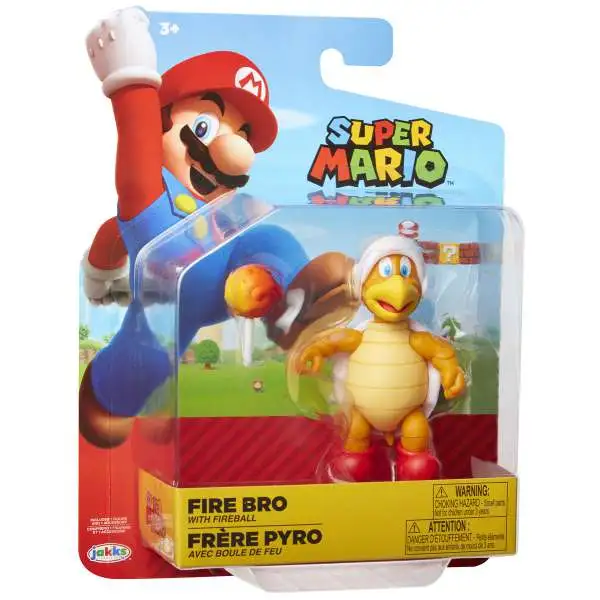 World of Nintendo Super Mario Wave 14 Fire Bro Action Figure [with Fireball]