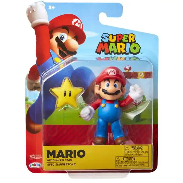 World of Nintendo Super Mario Wave 14 Mario Action Figure [with Super Star]