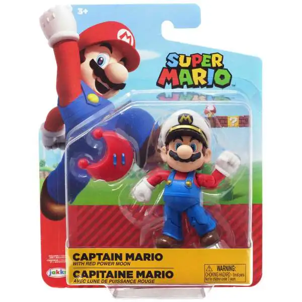 World of Nintendo Wave 15 Captain Mario Action Figure [with Red Power Moon]