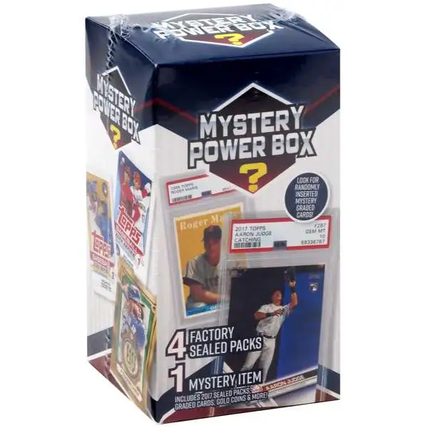 MLB Mystery Power Box [4 Booster Packs + 1 Mystery Item]