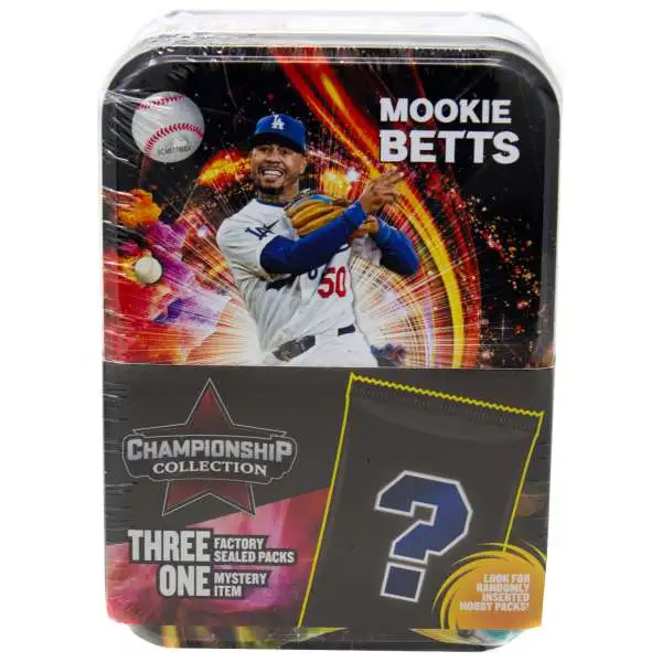 MLB Pittsburgh Pirates Championship Collection Mookie Betts Trading Card Tin Set [3 Packs + 1 Mystery Item]