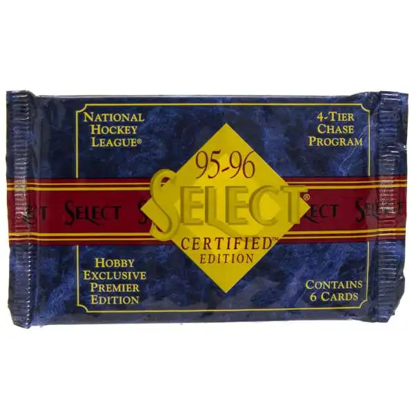 NHL Upper Deck 95-96 Select Certified Edition Hockey Trading Card HOBBY Pack [6 Cards]