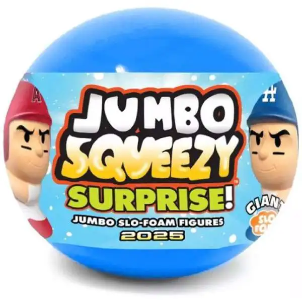 MLB JUMBO Squeezy Surprise! Baseball 2025 Batters Mystery Pack [1 RANDOM 5" Slo Foam Figure]