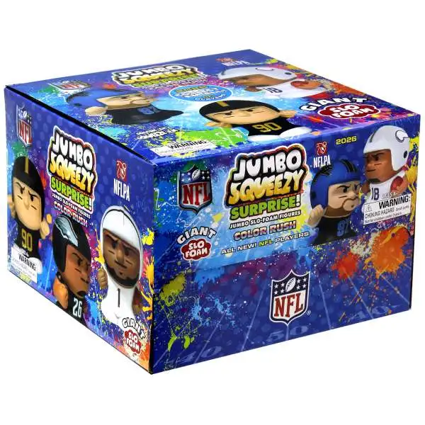 NFL JUMBO Squeezy Surprise! Series 5 Football Color Rush Mystery Box [18 Packs]