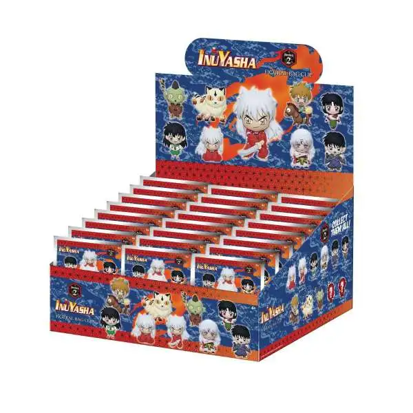 3D Figural Bag Clip InuYasha Series 2 Mystery Box [24 Packs]