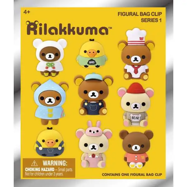 Rilakkuma 3D Figural Foam Bag Clip Rilakkuma Series 1 2 Mystery Rilakkuma 3D Figural Foam Bag Clip Rilakkuma Series 1 2 Mystery