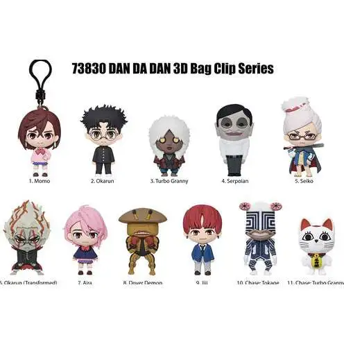 3D Figural Keyring Dandadan Series 1 2-Inch Mystery Box [24 Packs] (Pre-Order ships October)