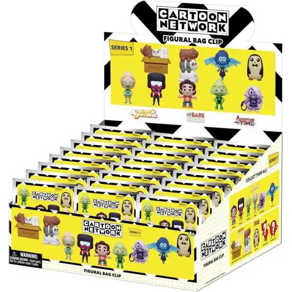3D Figural Foam Bag Clip Cartoon Network Series 1 Mystery Box [24 Packs]
