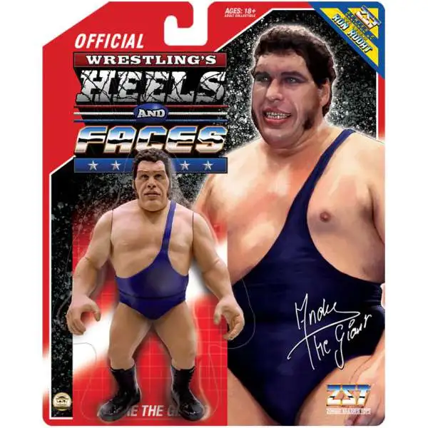 Wrestling's Heels & Faces Series 2 Andre the Giant Action Figure [Blue]