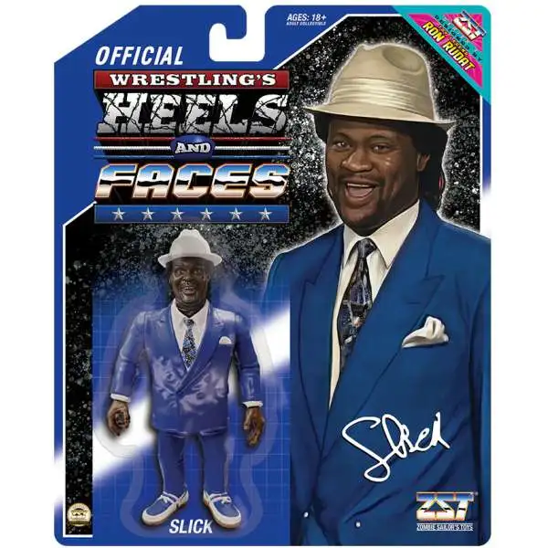 Wrestling's Heels & Faces Series 3 Slick Action Figure [Blue Suit]