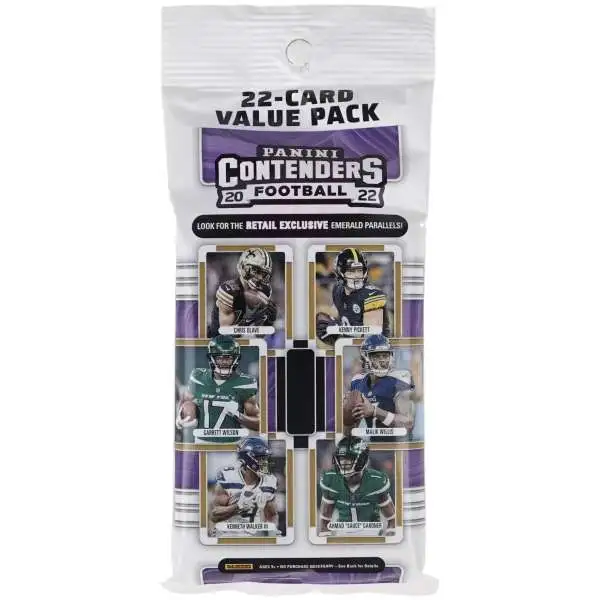 NFL Panini 2022 Contenders Football Trading Card VALUE Pack [22 Cards]