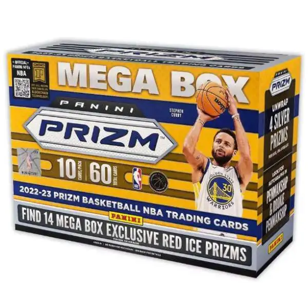 NBA Panini 2022-23 Prizm Basketball Trading Card MEGA Box [6 Packs, 14 Red Ice Prizms]