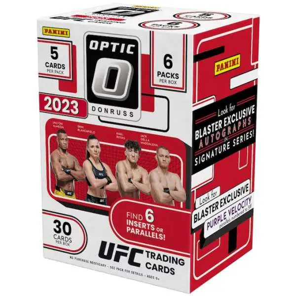 Donruss 2023 Optic UFC Trading Card BLASTER Box [6 Packs, Find 6 Inserts or Parallels!]