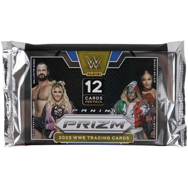 WWE Wrestling 2023 Panini Prizm Trading Card HOBBY Pack [12 Cards]