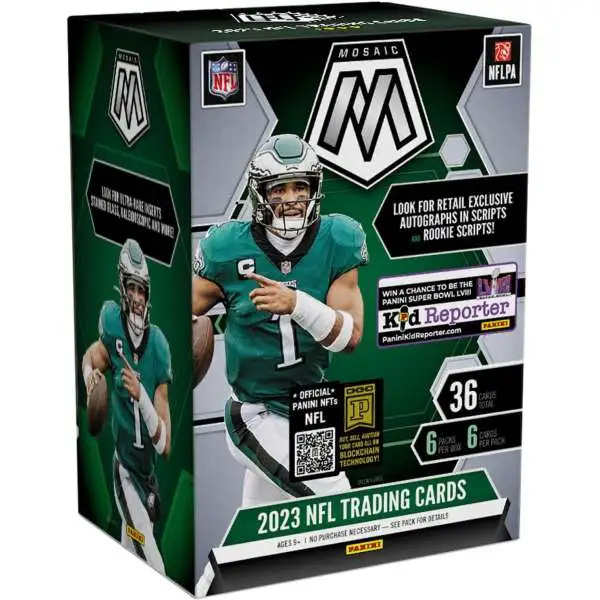 NFL Panini 2023 Mosaic Football Trading Card BLASTER Box [6 Packs]