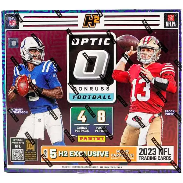 NFL Donruss 2023-24 Optic Football Trading Card H2 Box [8 Packs]