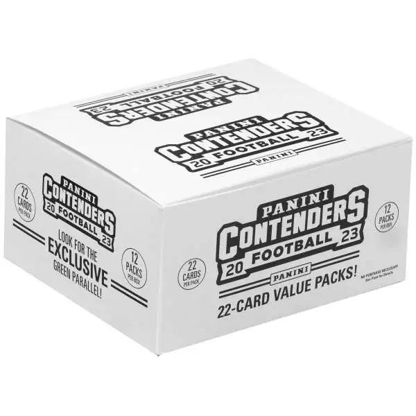 NFL Panini 2023 Contenders Football Trading Card VALUE Box [12 FAT Packs]