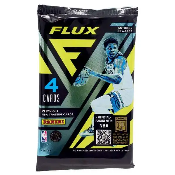 NBA Panini 2022-23 Flux Basketball Trading Card BLASTER Pack [4 Cards]