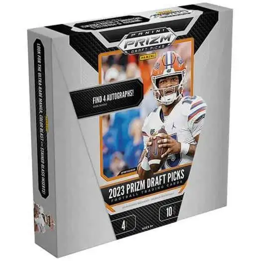 NFL Panini 2023 Prizm Draft Picks Football Trading Card HOBBY Box [Find 4 Autographs!]